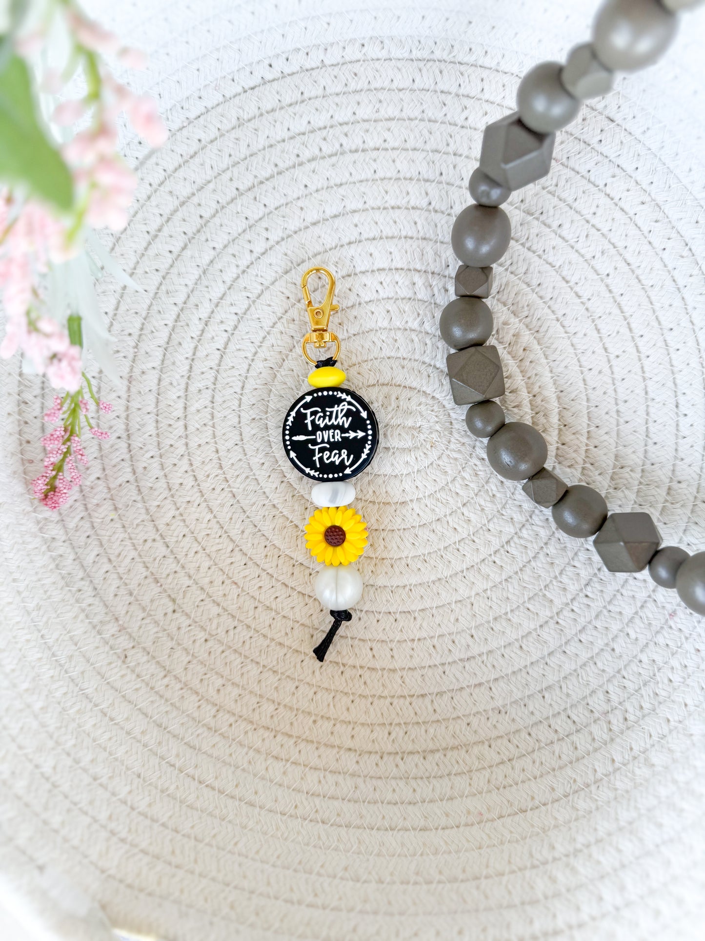 Faith Over Fear Keychain