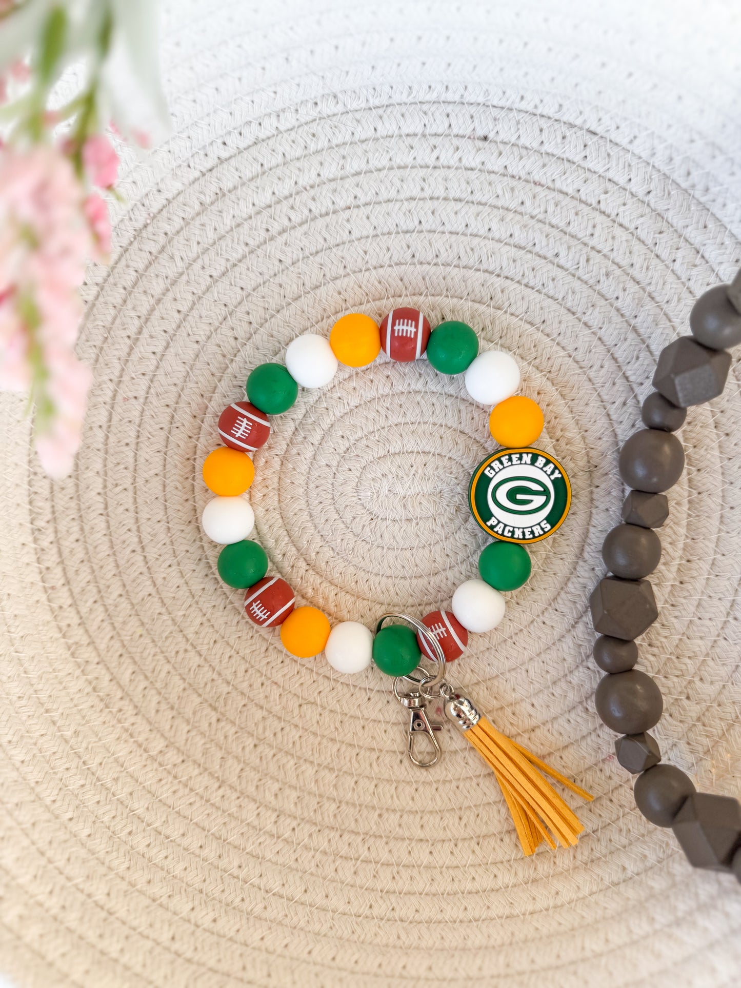 Green Bay Packers Wristlet Keychain
