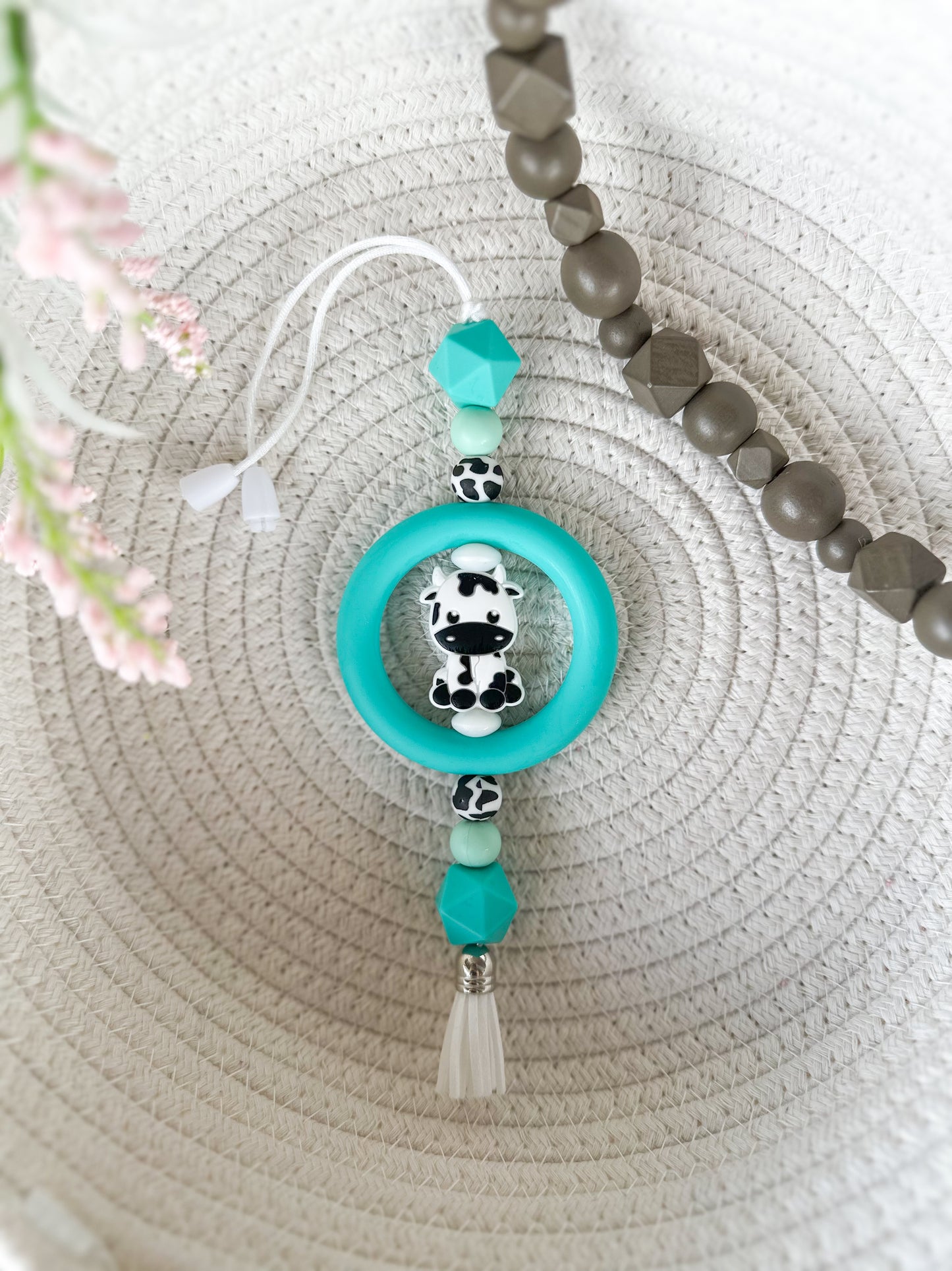 Pastel Pasture Car Charm