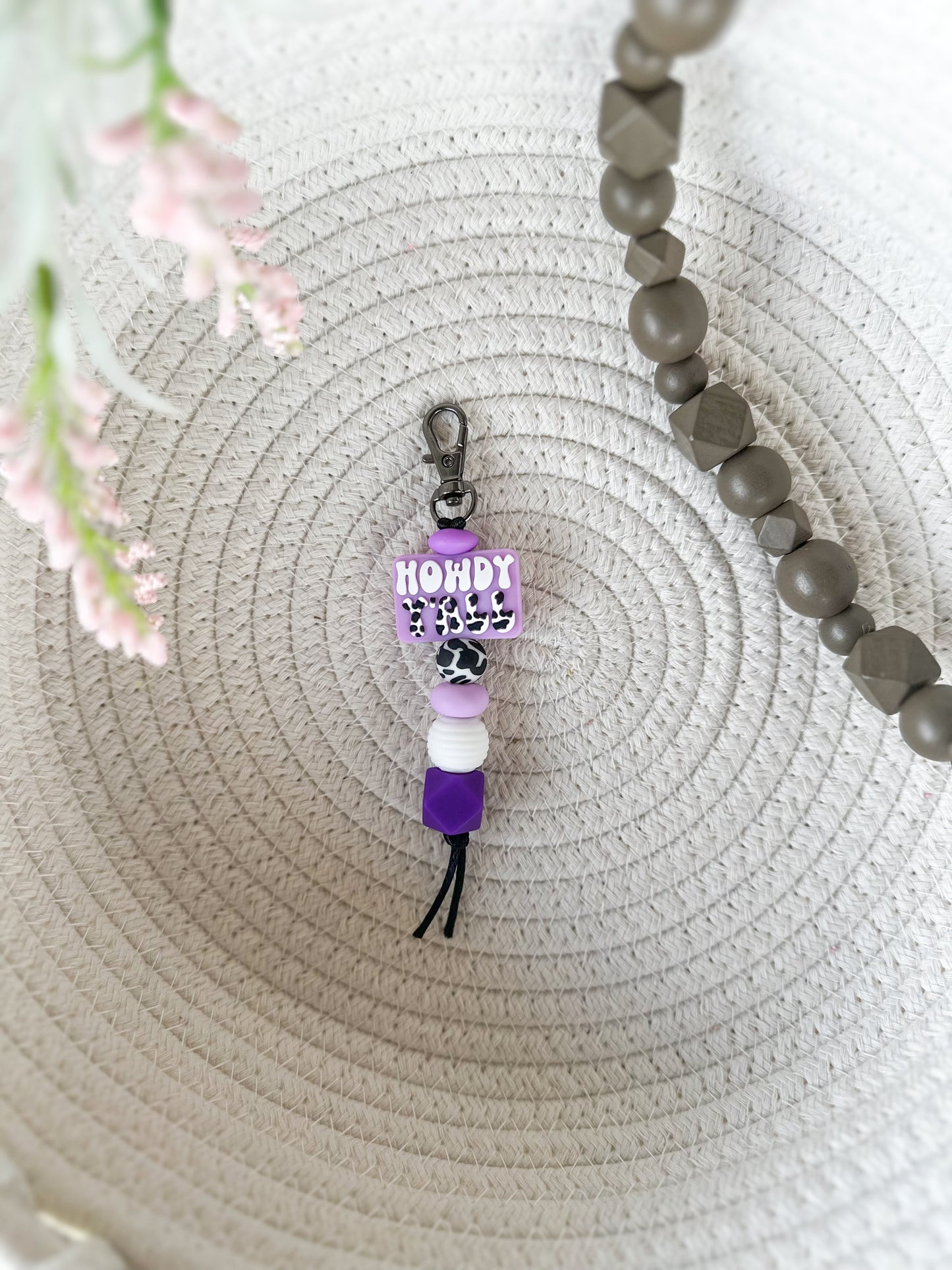 James and Jane Co Howdy Y’all (Purple) Keychain Cute Hand Made Keychain