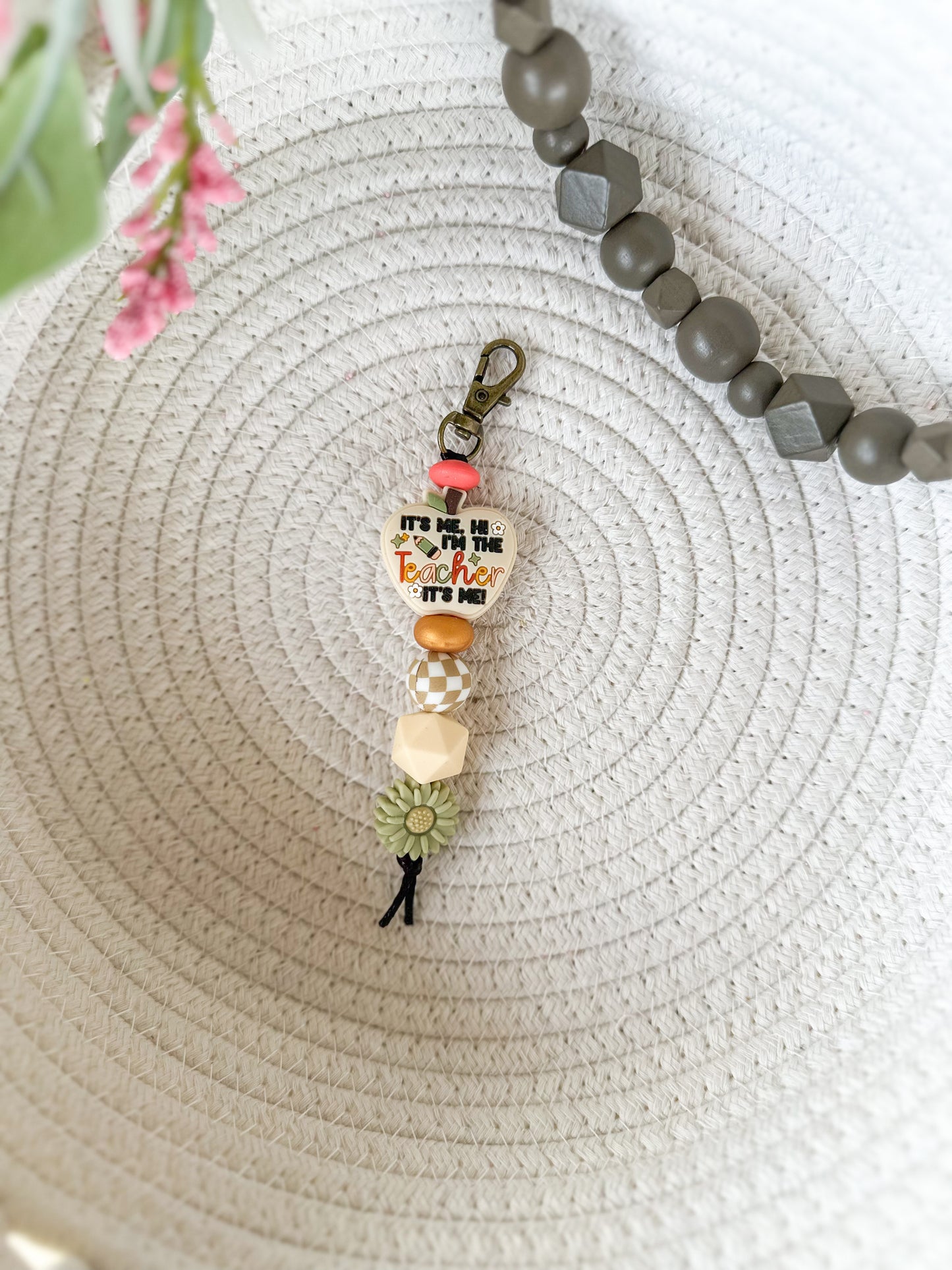 James and Jane Co I'm the Teacher, It's Me Cute Hand Made Keychain