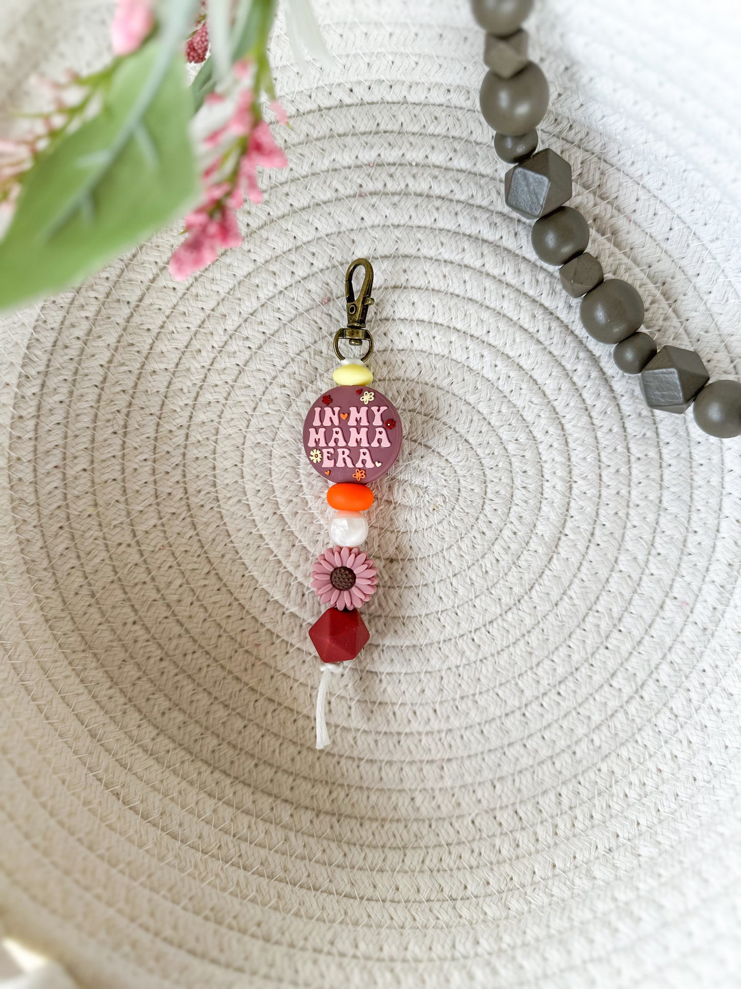 James and Jane Co In My Mama Era Cute Hand Made Keychain