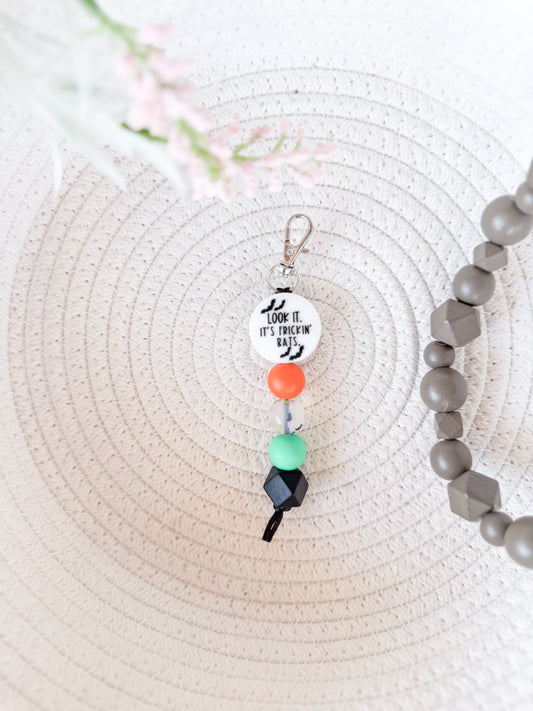 Frickin’ Bats Keychain (White)