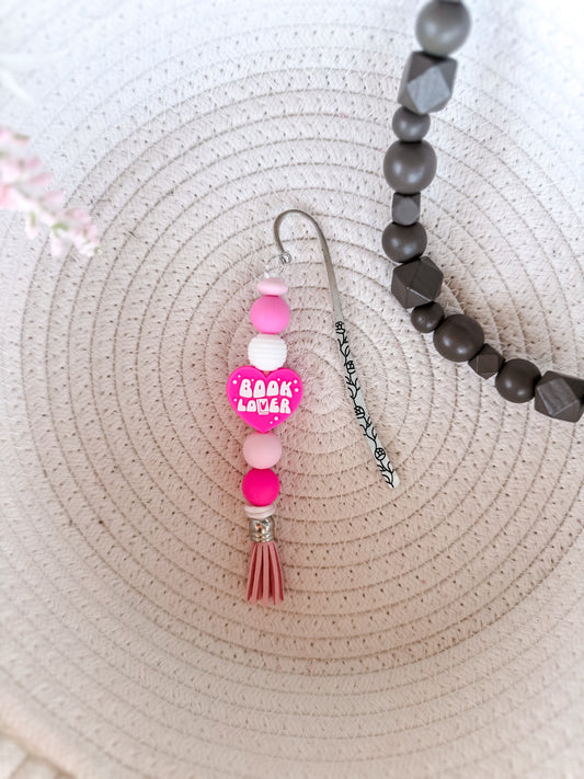 Book Lover Bookmark (Pink)