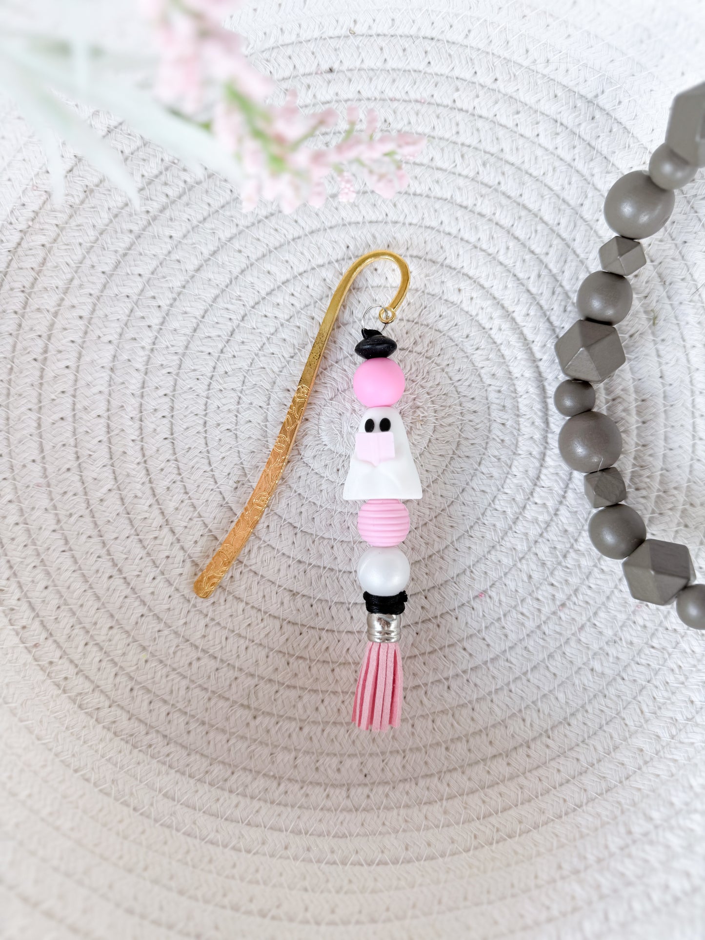 Book Ghostie Bookmark (Pink)
