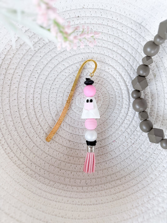 Book Ghostie Bookmark (Pink)