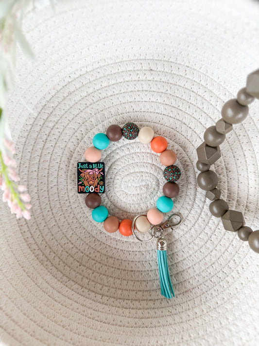 Little MOOdy Wristlet Keychain