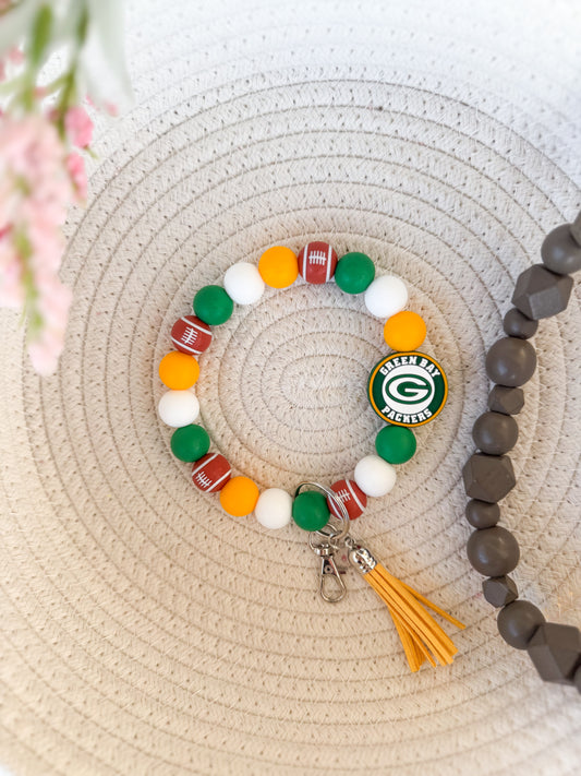 Green Bay Packers Wristlet Keychain