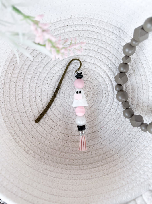 Book Ghostie Bookmark (Peach)