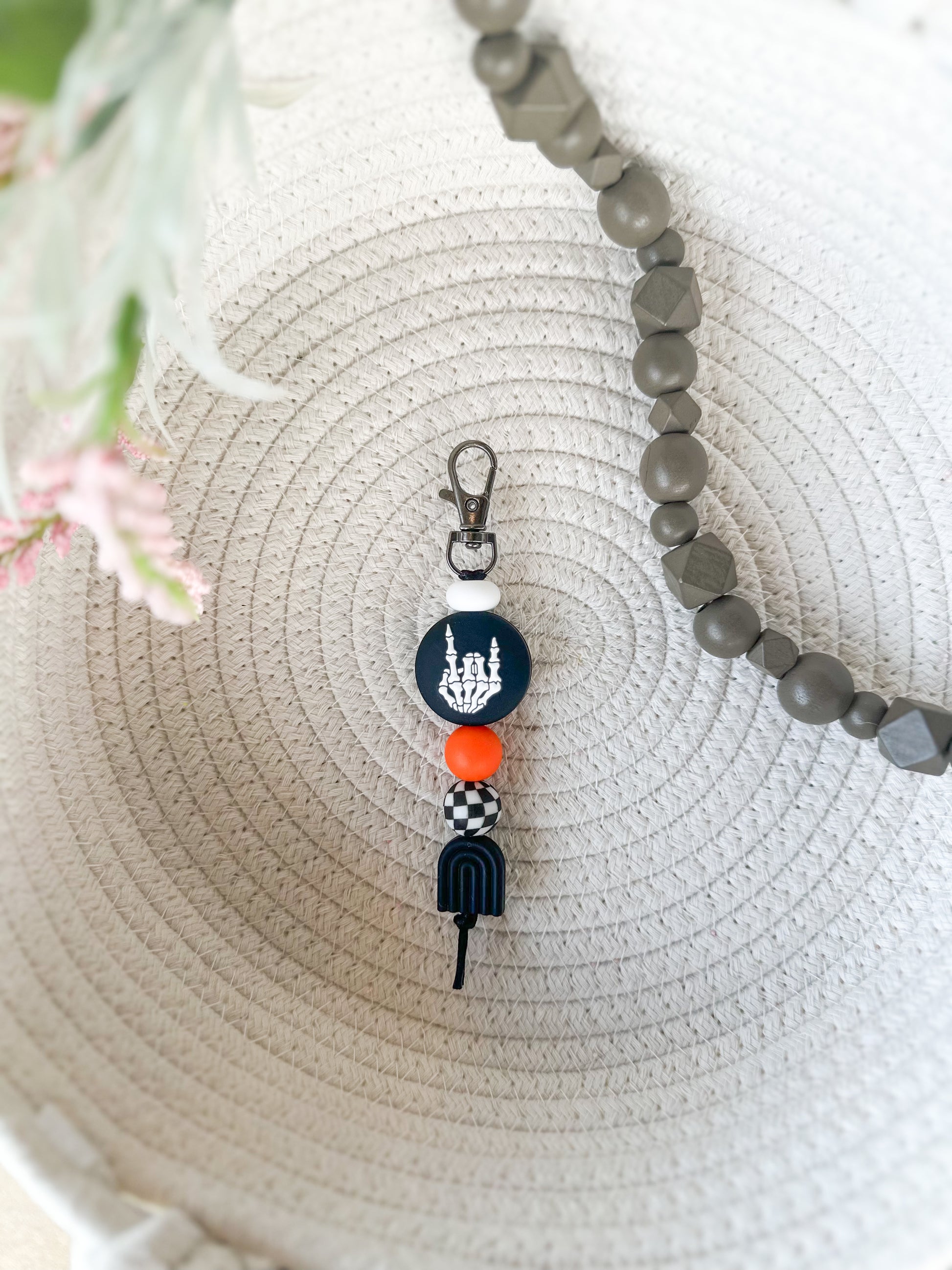 James and Jane Co Bone to Be Wild Keychain Cute Hand Made Keychain