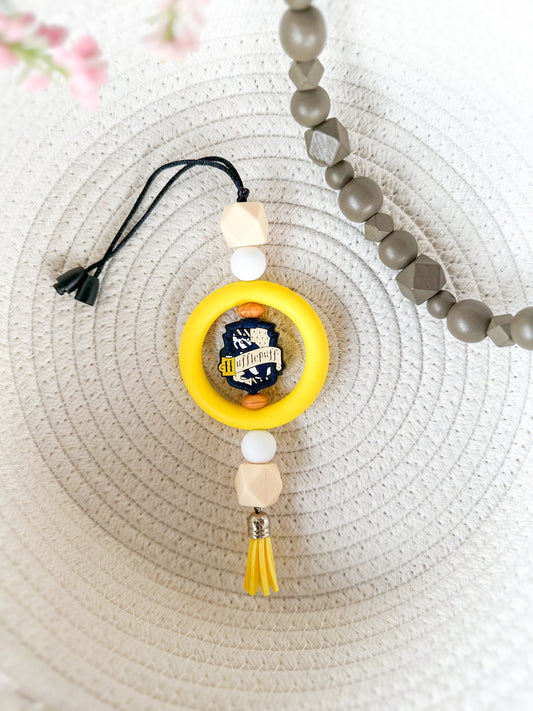 James and Jane Co Hufflepuff - Harry Potter Car Charm Cute Hand Made Car Charm  Rearview Mirror Ornament Hogwarts