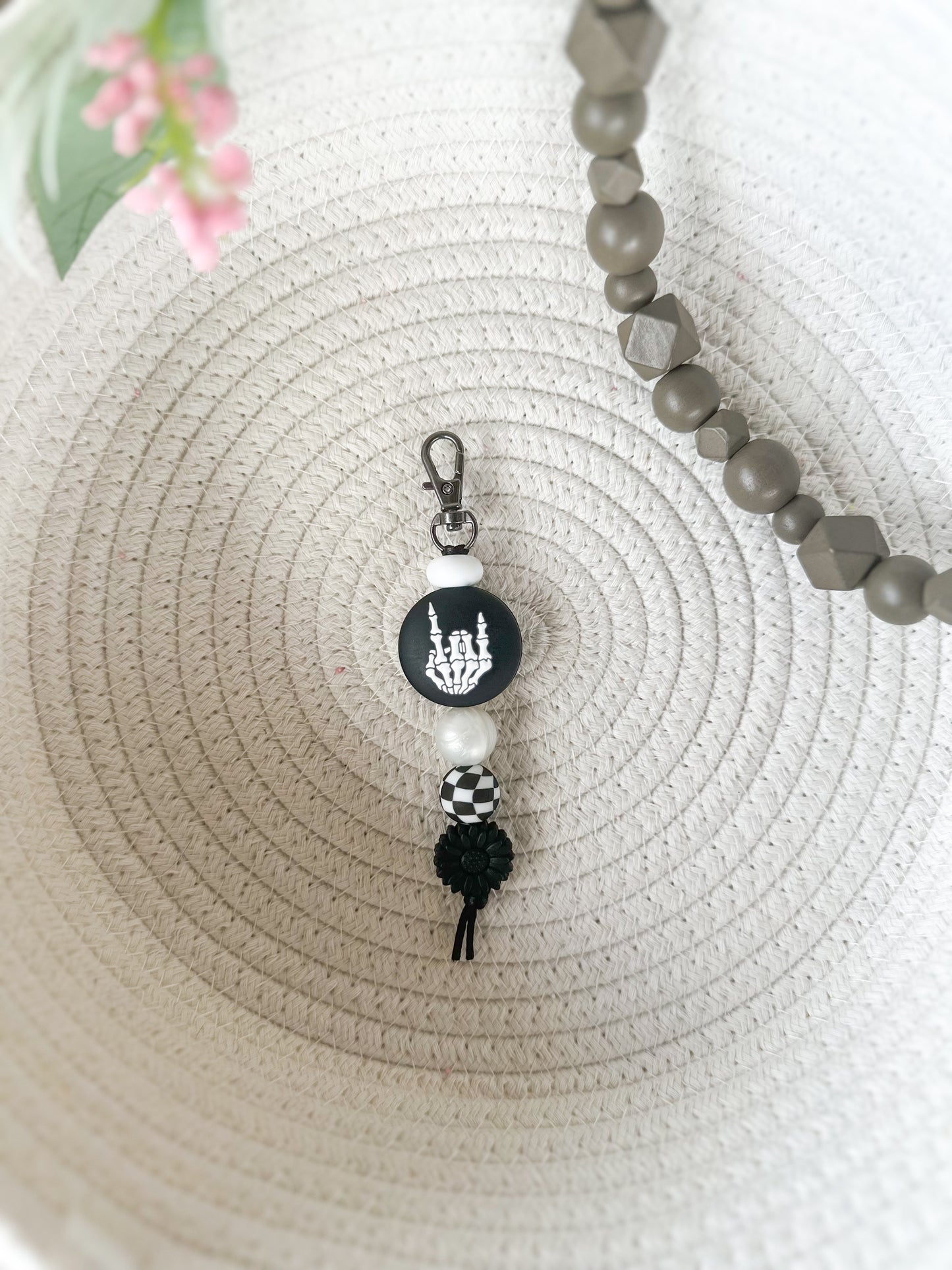 James and Jane Co Punk Rock Chick KeychainCute Hand Made Keychain