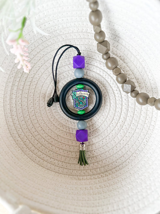James and Jane Co Slytherin - Harry Potter Car Charm Cute Hand Made Car Charm  Rearview Mirror Ornament Hogwarts