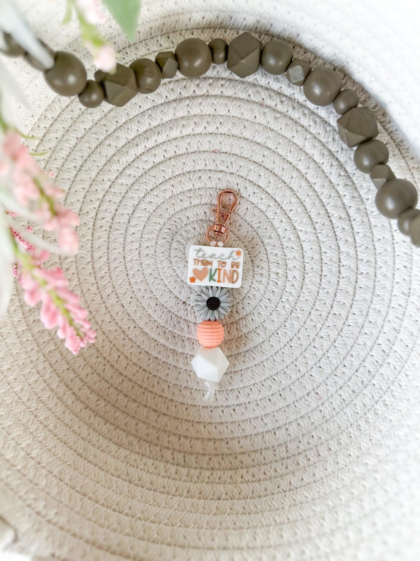 James and Jane Co Teach Them to Be Kind Keychain Cute Hand Made Keychain