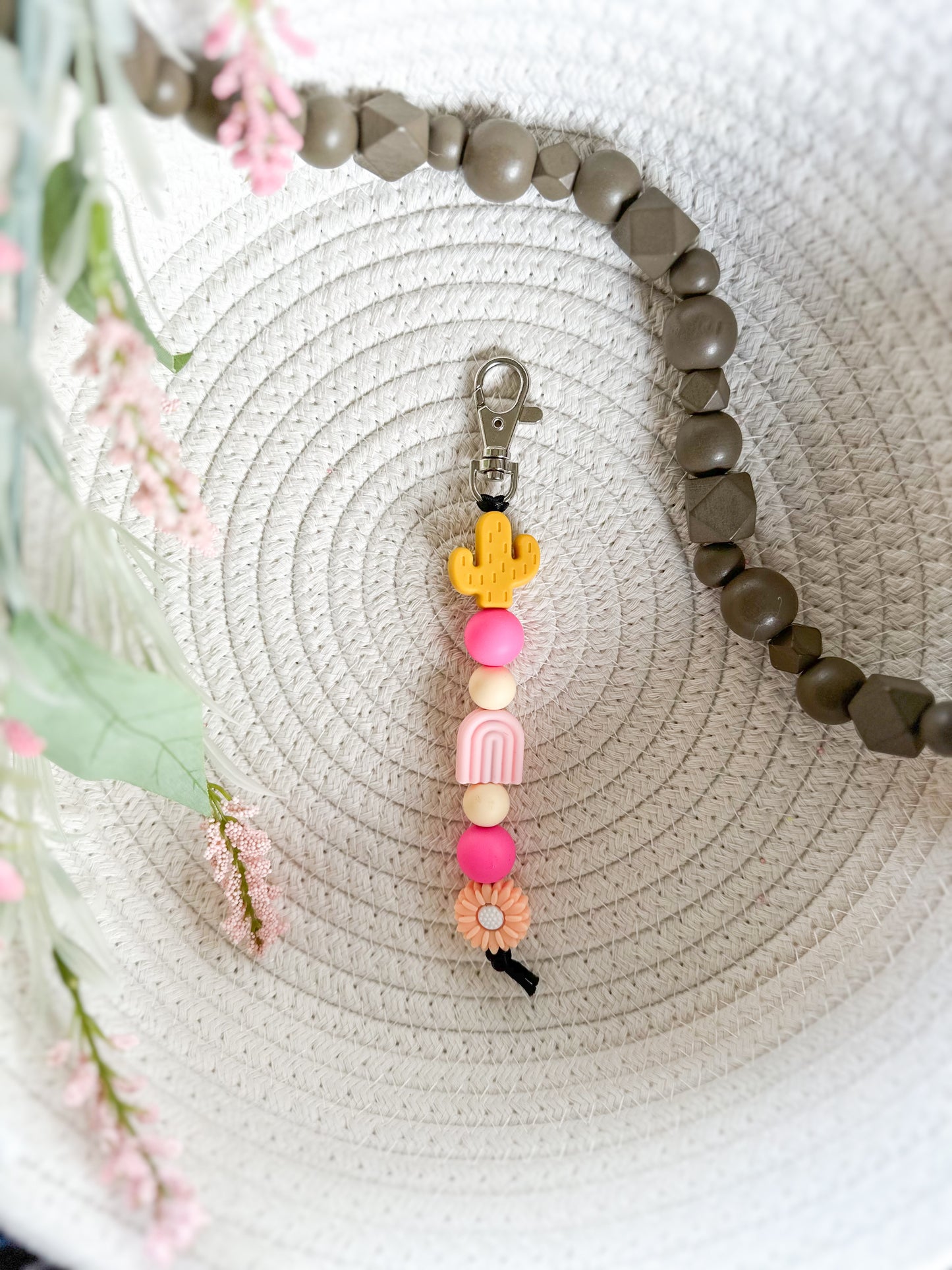 James and Jane Co Wild Bloom Keychain Cute Hand Made Keychain