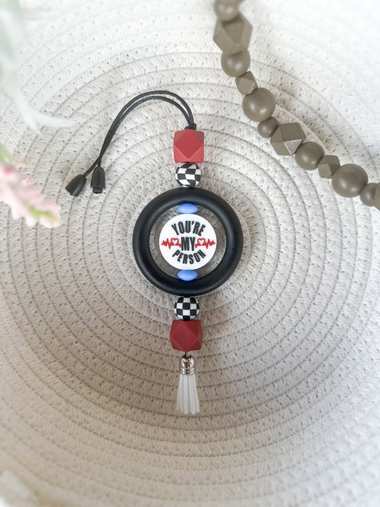 James and Jane Co You’re My Person - Grey’s Anatomy Car Charm Cute Hand Made Car Charm  Rearview Mirror Ornament